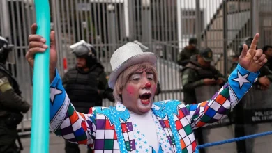 Clowns take to the streets of Bolivia to protest decree that could crush their livelihoods