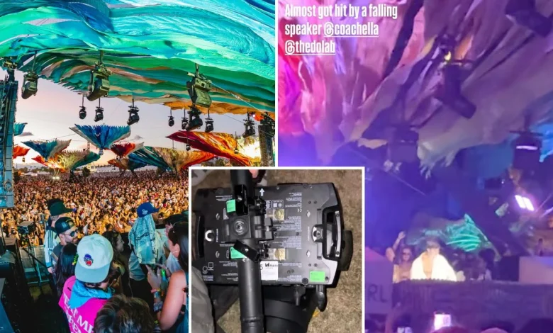 Coachella horror as massive light fixture rains down on fans mid-concert: ‘Blood all over’