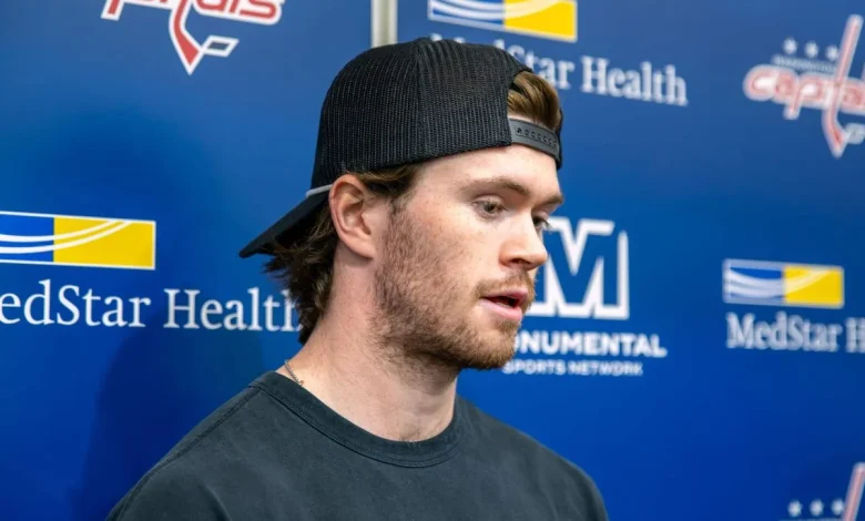Connor McMichael on contract extension talks with the Capitals: ‘I’m sure we’ll sort it out here soon’