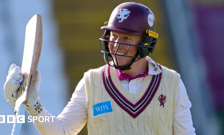 County Championship: James Rew puts Somerset on top against Nottinghamshire