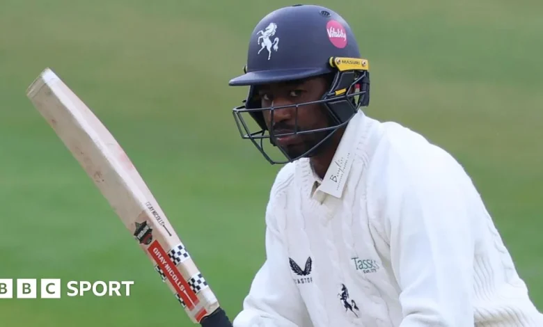 County Championship: Tawanda Muyeye hits century in Kent draw at Durham