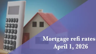 Current refi mortgage rates report for April 1, 2026