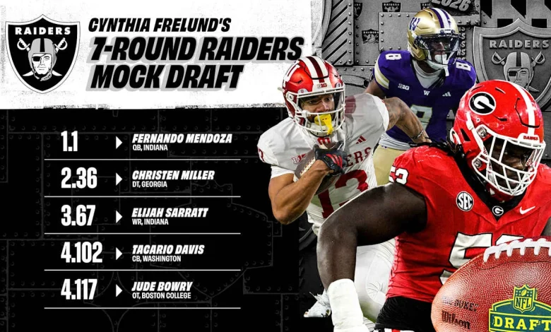 Cynthia Frelund's 7-round 2026 Raiders mock draft