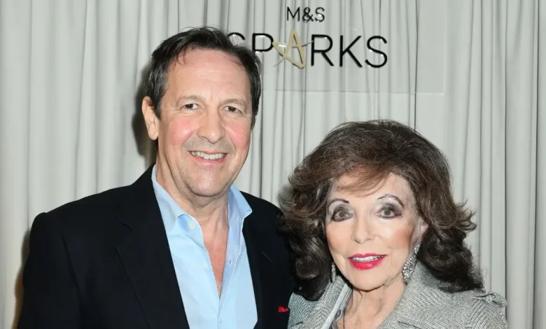 Dame Joan Collins, 92, showcases her age-defying looks as she enjoys date night with husband Percy Gibson, 61