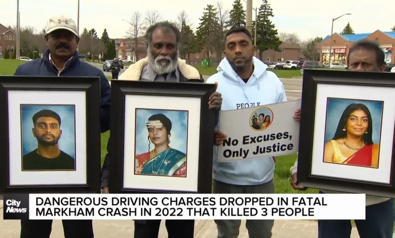 Dangerous driving charges dropped in fatal 2022 Markham crash