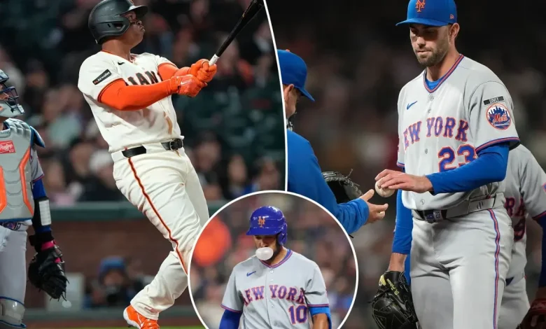 David Peterson and bats both flop as Mets fall to Giants for third straight loss