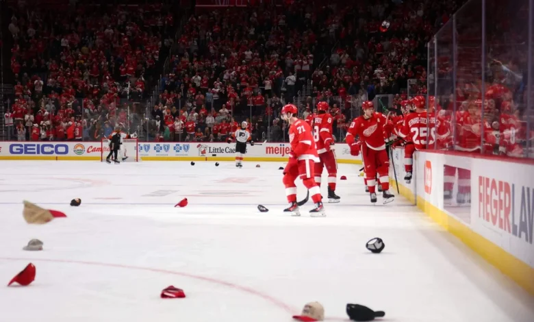 DeBrincat’s 40 goals, Seider’s 60 points headline Red Wings’ milestone night: 5 thoughts