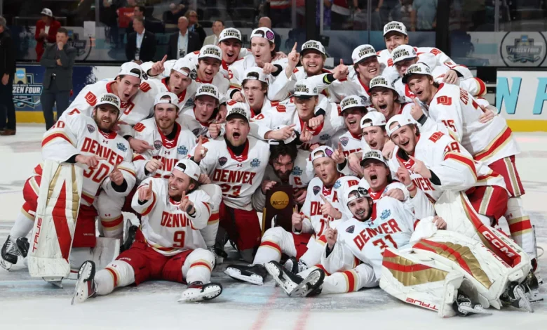 Denver holds off Wisconsin to win 11th NCAA championship at Frozen Four