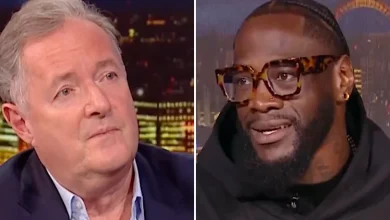 Deontay Wilder leaves Piers Morgan bewildered with X-rated story about how he became a dad