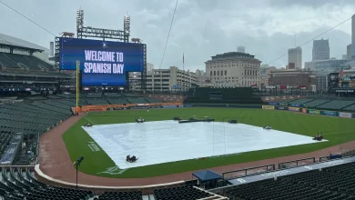Detroit Tigers weather, rain delay vs Royals. When will game start?