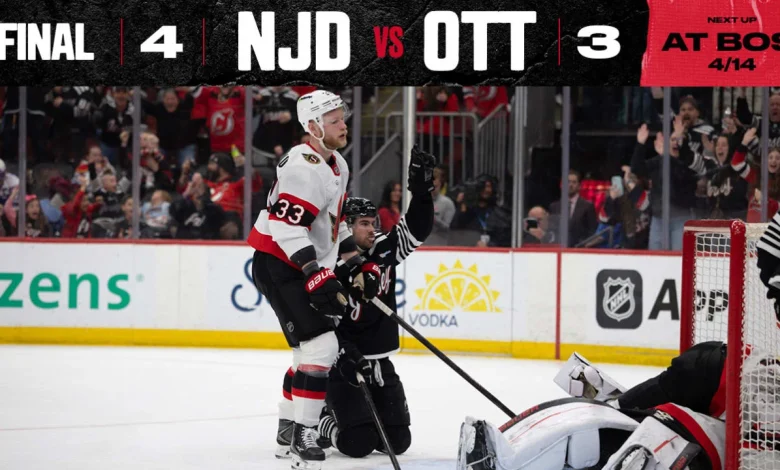 Devils Win Final Home Game of Season in OT | GAME STORY