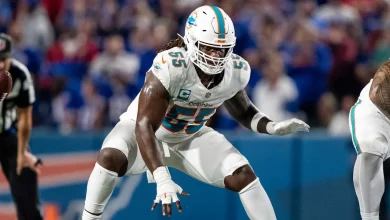 Dolphins' Aaron Brewer admits he was 'shook' by Jaylen Waddle trade: 'What are we doing?'
