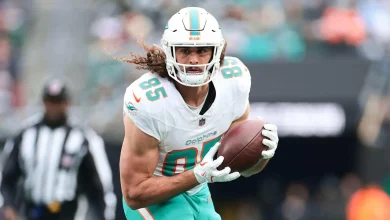 Dolphins GM Jon-Eric Sullivan tabs TE Greg Dulcich as 2026 riser: 'It's why we brought him back'
