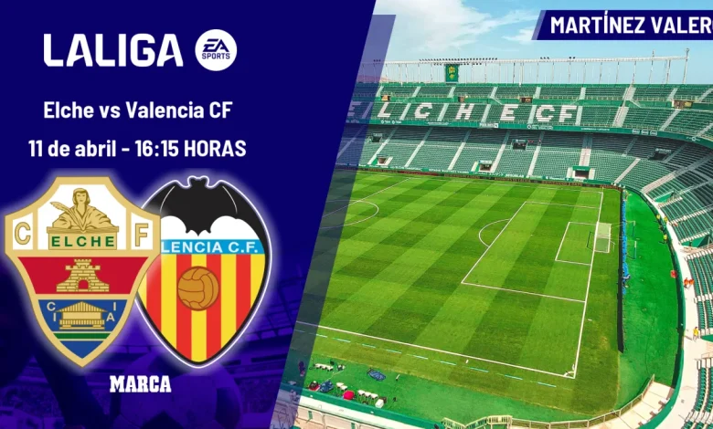 Dónde ver el Elche - Valencia CF de LaLiga EA Sports hoy: horario y canal de TV del partido
