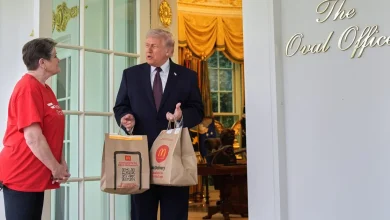 DoorDasher joins Trump for impromptu White House press event after delivering McDonald's