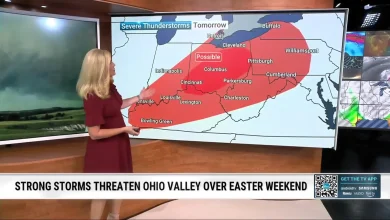 Easter Weekend Forecast: Rainy East, Drier West