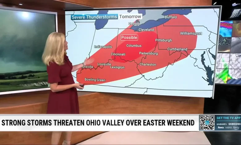 Easter Weekend Forecast: Rainy East, Drier West