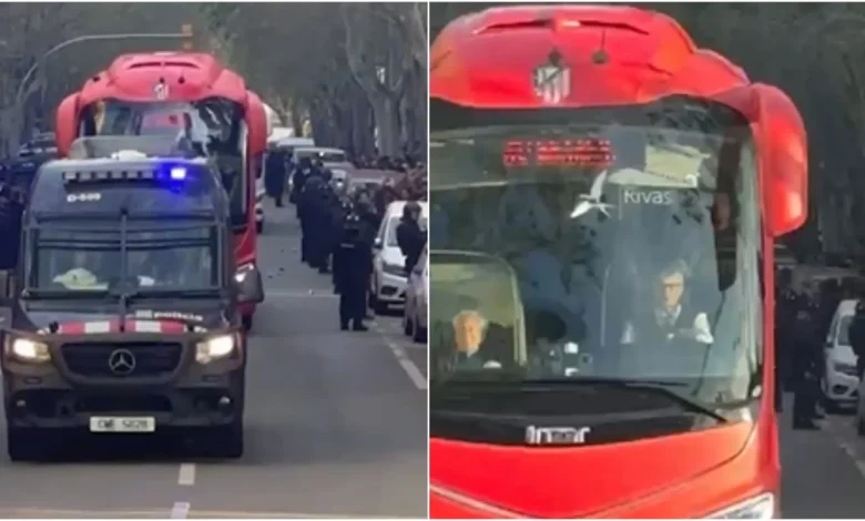 El Atlético, apedreado otra vez en el Camp Nou