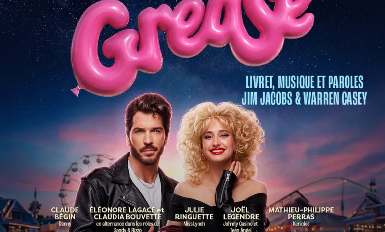 Espace St-Denis et salle Albert-Rousseau | Claude Bégin, Éléonore Lagacé et Claudia Bouvette dans Grease