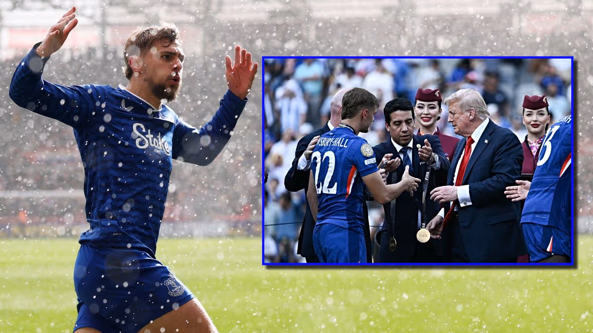 Everton's Kiernan Dewsbury-Hall says scoring against Liverpool would 'Trump' meeting US President