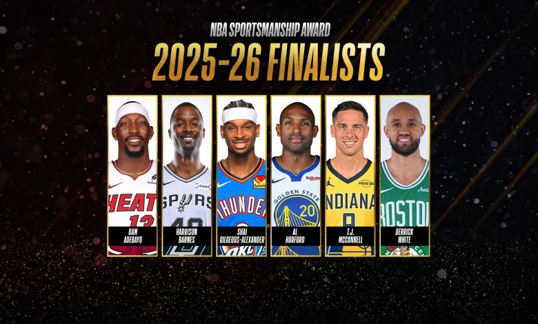 Finalists announced for 2025-26 NBA Sportsmanship Award
