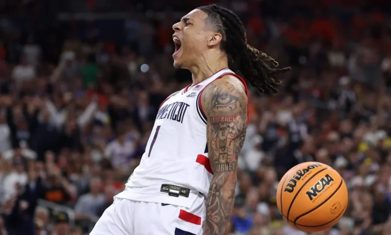 First look at UConn vs. Michigan in the men’s basketball national championship game