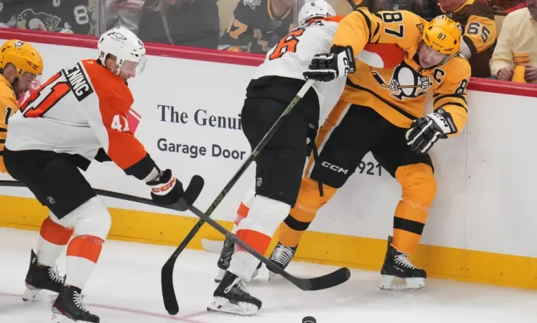 Flyers Notebook: Keeping Sidney Crosby quiet the emphasis in Game 2