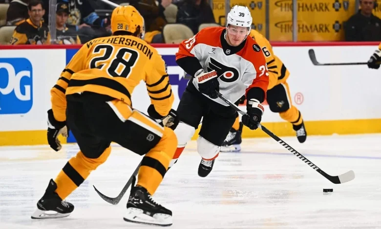 Flyers’ Travis Sanheim dominating, Matvei Michkov struggling ahead of Game 3
