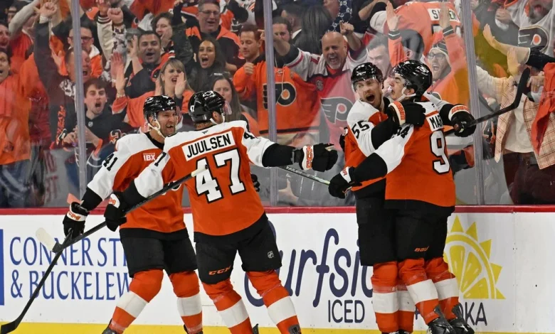 Flyers crush Penguins, 5-2, in Philly's grand welcome back to the playoffs