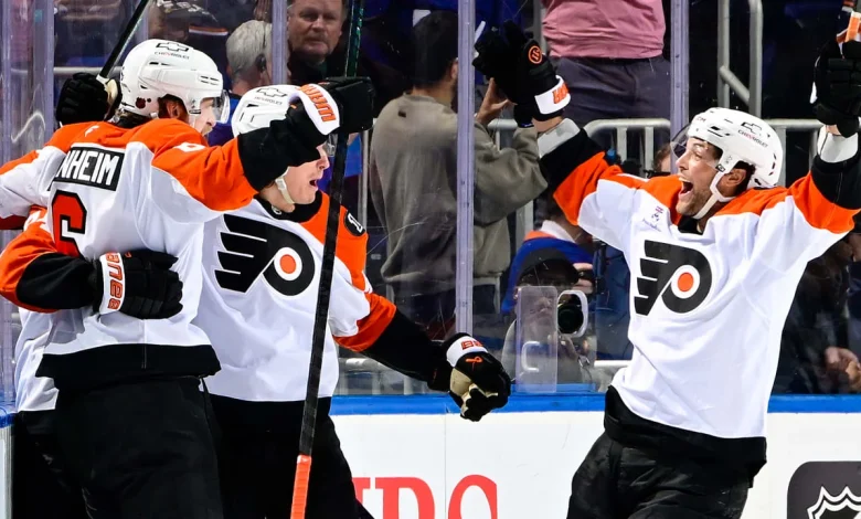 Flyers defeat Islanders, move into 4-way tie for 2nd wild card