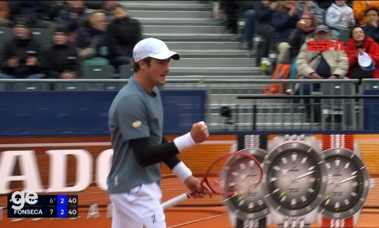 Fonseca vence algoz de Buenos Aires na estreia e vai às oitavas de final em Munique