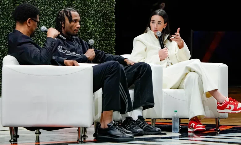 Former Pacer Jalen Rose leads panel with Caitlin Clark, who 'changed the game' at multiple levels