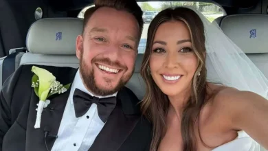 Former Premier League footballer celebrates wedding with Kent barn bash