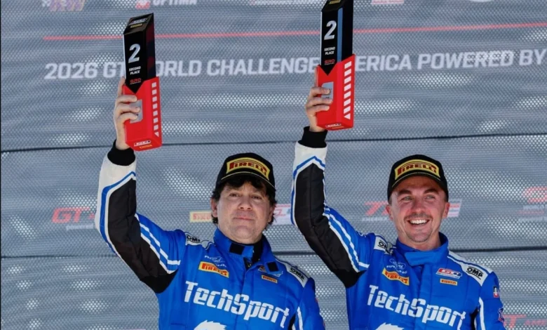 Frankie Muniz earns podium finish in GT4 America debut