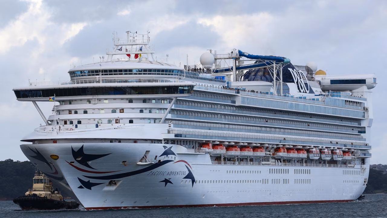 Frantic search after passenger goes overboard