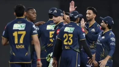 GT vs KKR Cricket Scorecard, 25th Match at Ahmedabad, April 17, 2026