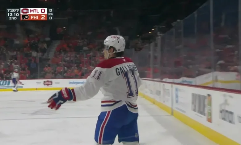 Gallagher starts off Canadiens