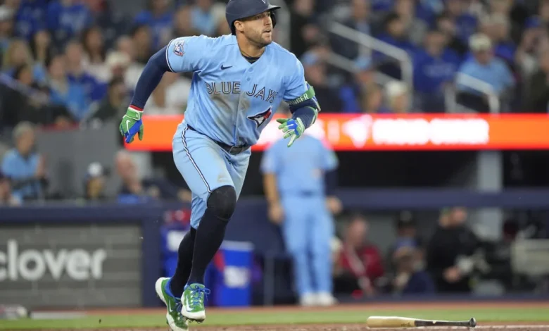 George Springer Exits Game Due To Left Toe Fracture