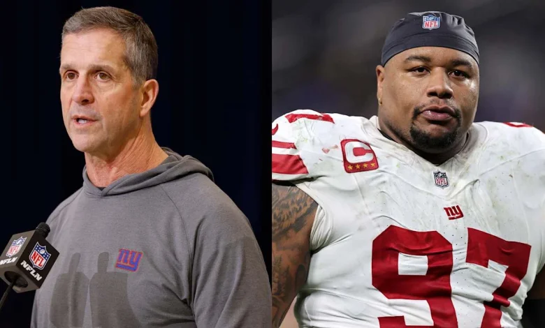 Giants' John Harbaugh not surprised by Dexter Lawrence's trade request: 'There’s business involved'