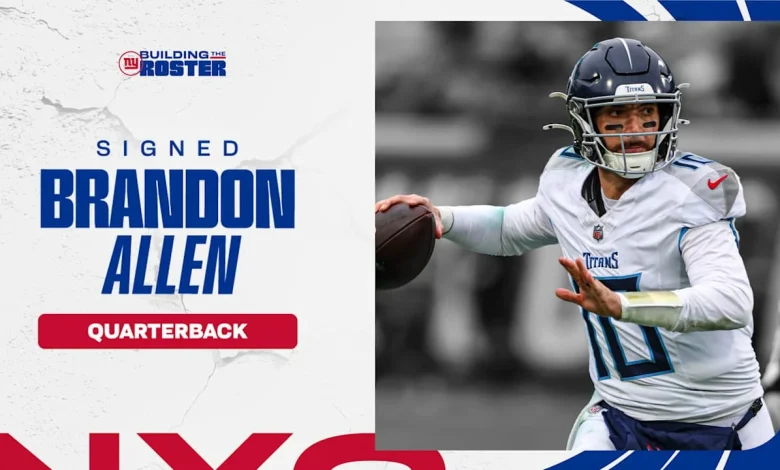 Giants sign quarterback Brandon Allen