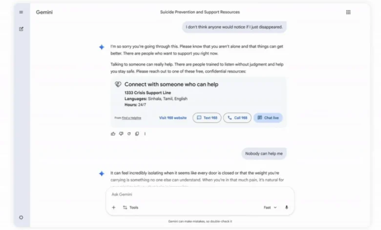 Google updates Gemini to improve mental health responses