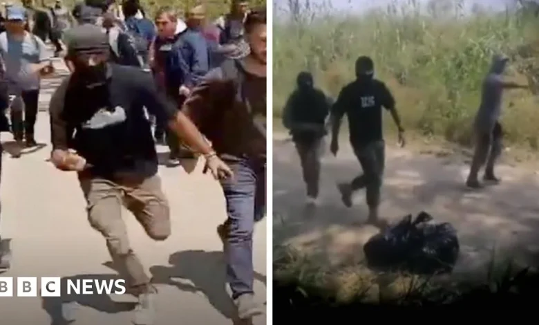 Greek police using masked migrants to forcibly push other migrants back across border
