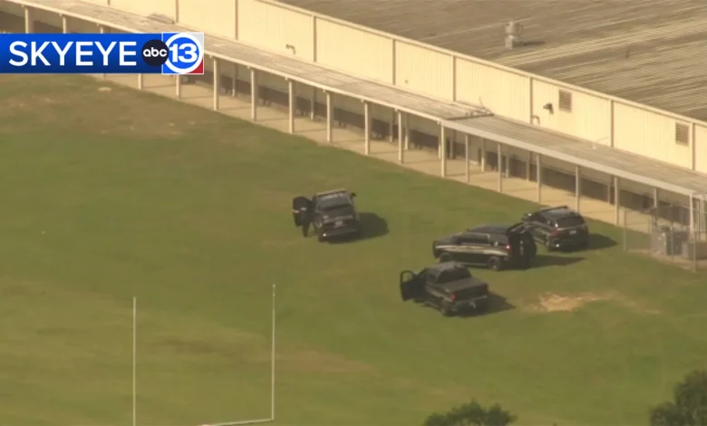Heavy police presence seen at Splendora High School on Thursday afternoon