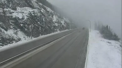 Heavy snowfall expected on the Coquihalla