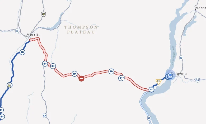 Highway 97C reopened after midnight following closure
