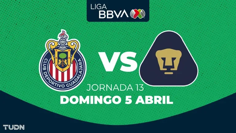 Horario y dónde ver el Chivas vs. Pumas de la Jornada 13 del Clausura 2026