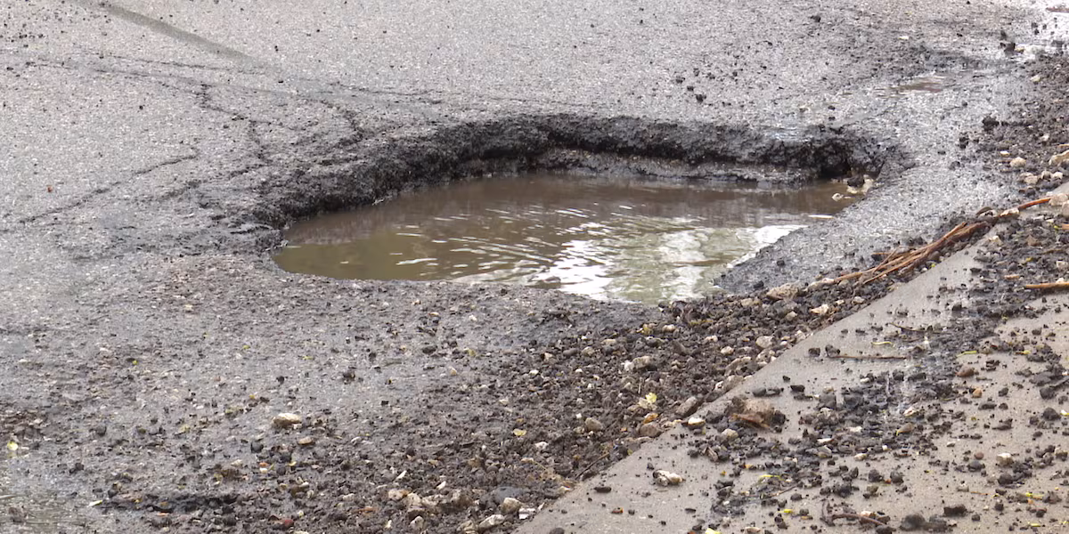 Hot and cold weather impacts roads in South Bend and the formation of potholes