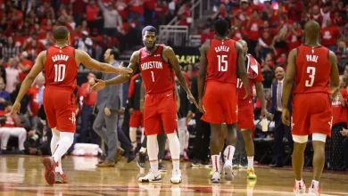 Houston Rockets jersey history No. 10 - Eric Gordon (2019-23)