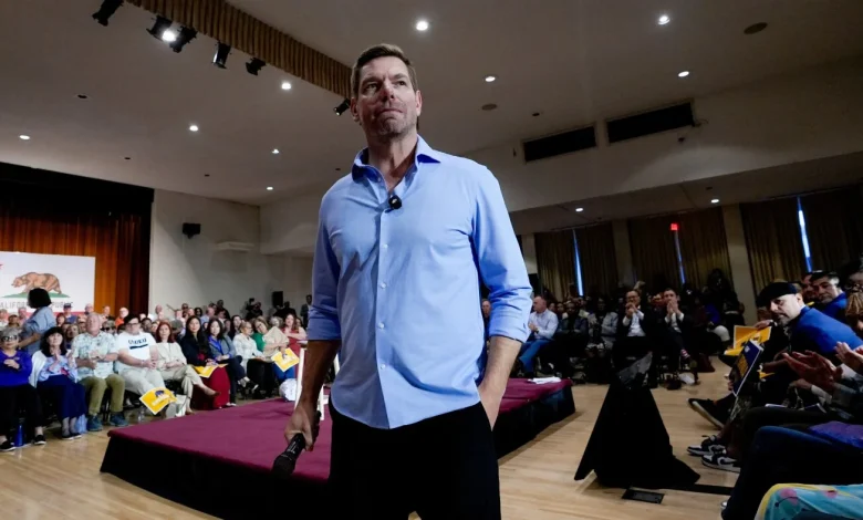 How Eric Swalwell's fall was brought on by a network of women who organized online : NPR