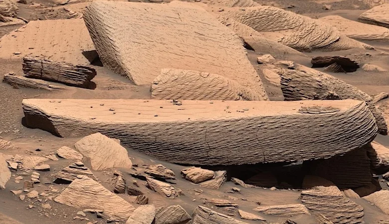 Huge ancient sandstorm on Mars revealed in rippled sediments